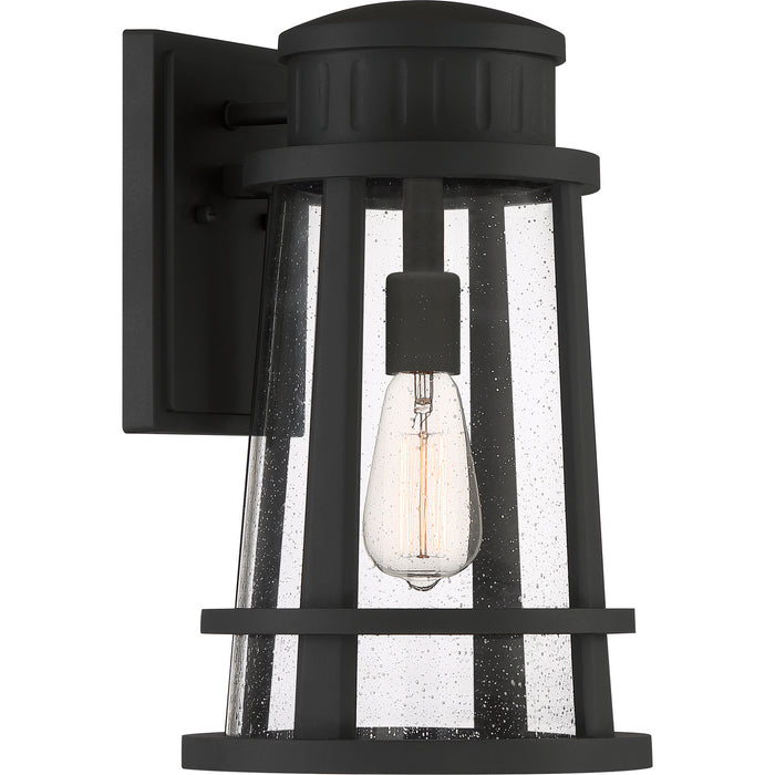Quoizel DNM8410EK Dunham One Light Outdoor Lantern, Earth Black Main Image.jpg