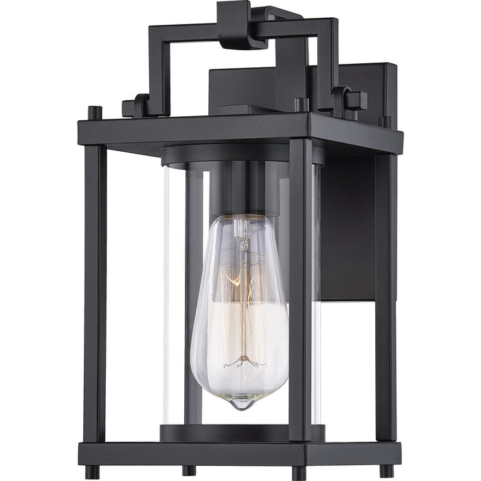 Quoizel GRE8406MBK Garrett One Light Outdoor Lantern, Matte Black Main Image.jpg