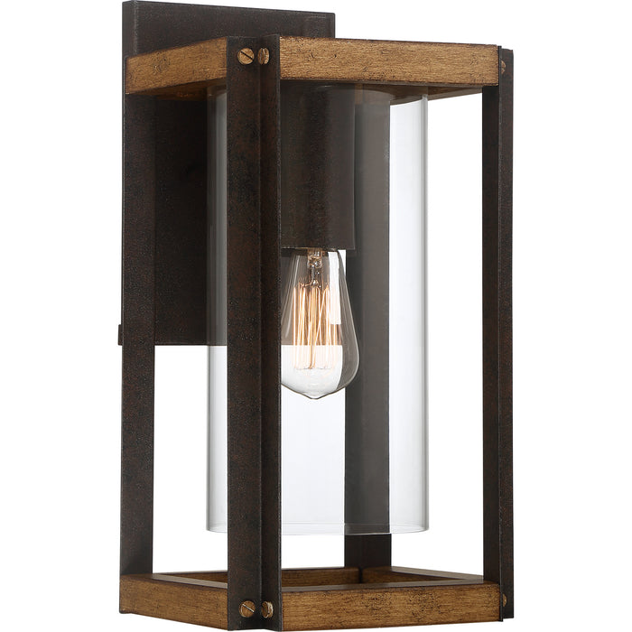 Quoizel MSQ8409RK Marion Square One Light Outdoor Lantern, Rustic Black Main Image.jpg