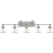 Quoizel NLC8605BN Nicholas Five Light Bath Fixture, Brushed Nickel Main Image.jpg