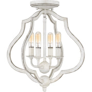 Quoizel OKF1715AWH O'Keefe Four Light Semi-Flush Mount, Antique White Main Image.jpg