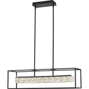 Quoizel PCDZ136MBK Dazzle LED Island Chandelier, Matte Black Main Image.jpg