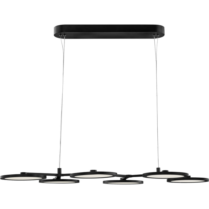 Quoizel PCNR639MBK Nitro LED Island Chandelier, Matte Black Main Image.jpg