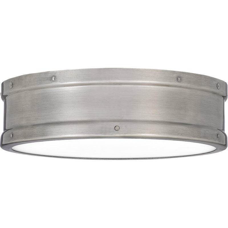 Quoizel QF5224AP Ahoy LED Flush Mount, Antique Polished Nickel Main Image.jpg