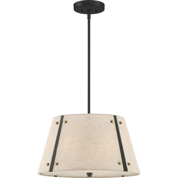 Quoizel QP5190MC Amherst Three Light Pendant, Mottled Cocoa Main Image.jpg