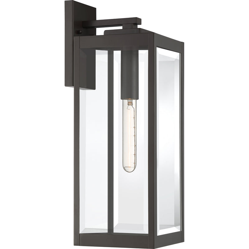 Quoizel WVR8407WT Westover One Light Outdoor Lantern, Western Bronze Main Image.jpg