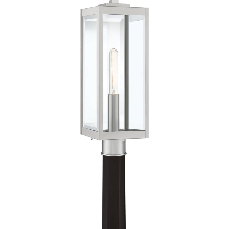 Quoizel WVR9007SS Westover One Light Outdoor Lantern, Stainless Steel Main Image.jpg
