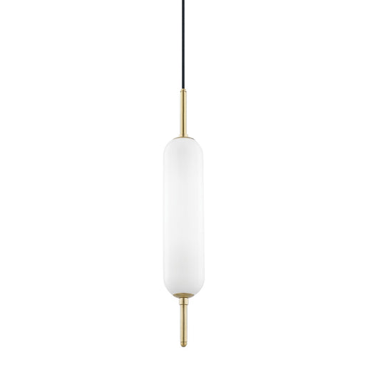 Mitzi H373701-AGB Miley One Light Pendant, Aged Brass Main Image.jpg