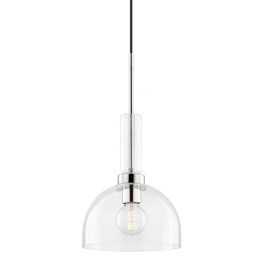 Mitzi H384701-PN Tabitha One Light Pendant, Polished Nickel Main Image.jpg