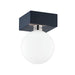 Mitzi H385501-NVY Aspyn One Light Flush Mount, Navy Main Image.jpg