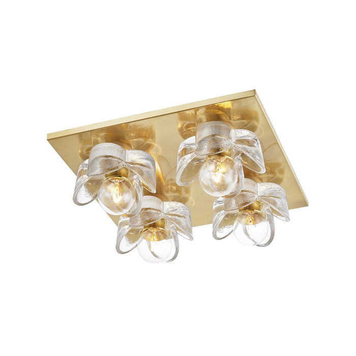 Mitzi H410504-AGB Shea Four Light Flush Mount, Aged Brass Main Image.jpg