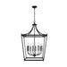 Capital Lighting 9553MB Stanton Eight Light Foyer Pendant, Matte Black Main Image.jpg