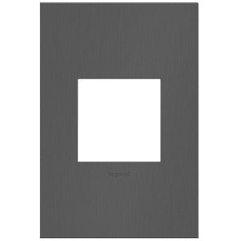 Legrand AWC1G2BBN4 Adorne Wall Plate, Black Main Image