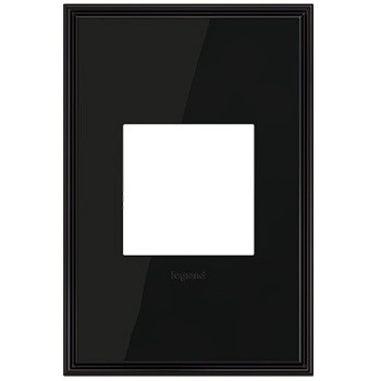 Legrand AWC1G2BLN4 Adorne Wall Plate, Black Main Image