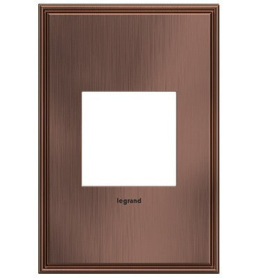 adorne® AWC1G2MAC4 Matte Antique Copper One-Gang Screwless Wall Plate Main Image.jpg