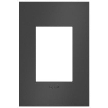 Legrand AWC1G3SBL4 Adorne Wall Plate, Black Main Image