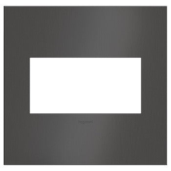 Legrand AWC2GBBN4 Adorne Wall Plate, Black Main Image