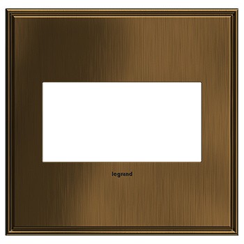 adorne® AWC2GCOF4 Coffee Two-Gang Screwless Wall Plate Main Image.jpg