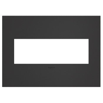 Legrand AWC3GSBL4 Adorne Wall Plate, Black Main Image