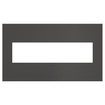 Legrand AWC4GBBN4 Adorne Wall Plate, Black Main Image