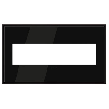 adorne® AWC4GBLN4 Black Nickel Four-Gang Screwless Wall Plate Main Image.jpg