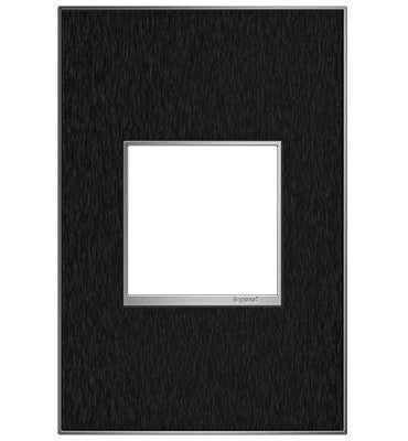 Legrand AWM1G2BLS4 Adorne Gang Wall Plate, Black Main Image