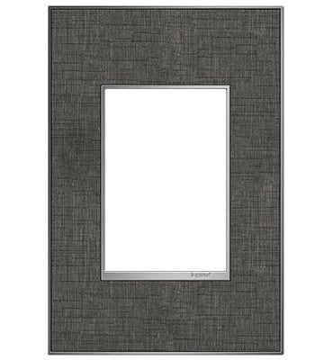 adorne® AWM1G3SL4 Slate Linen One-Gang-Plus Screwless Wall Plate Main Image.jpg