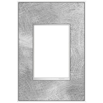 Legrand AWM1G3SP4 Adorne Gang Wall Plate, Spiraled Stainless Main Image