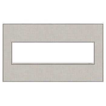 adorne® AWM4GTL4 True Linen Four-Gang Screwless Wall Plate Main Image.jpg