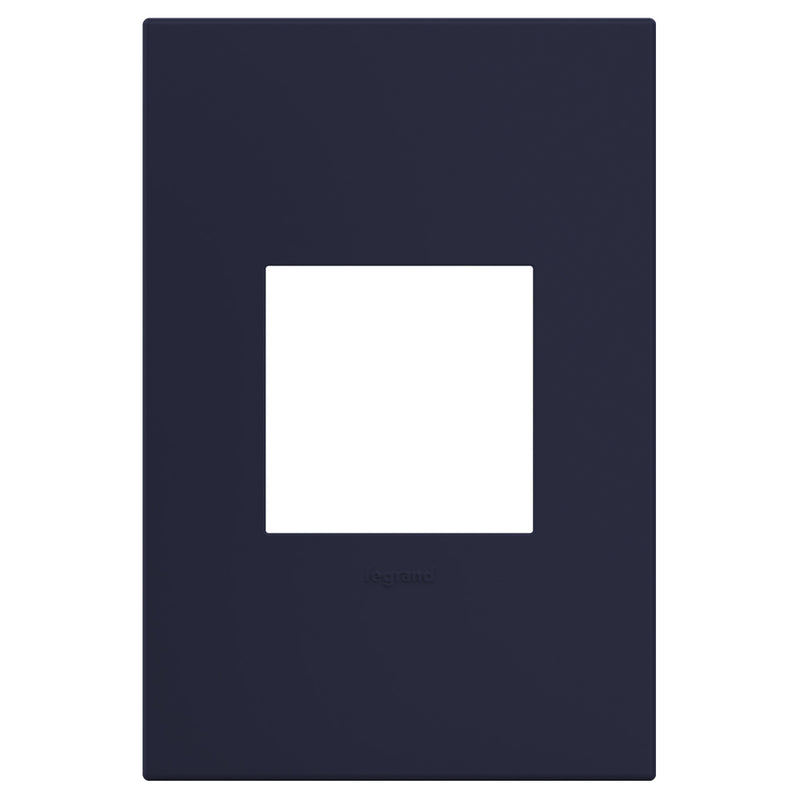 adorne AWP1G2BN4 Screwless 1-Gang Wall Plate, Bleu Noir Main Image.jpg