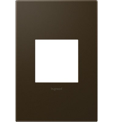 adorne® AWP1G2BR6 Bronze One-Gang Screwless Wall Plate with Microban® Main Image.jpg