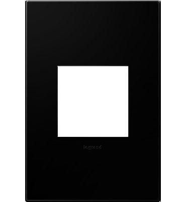 Legrand AWP1G2NK4 Adorne Gang Wall Plate, Black Main Image