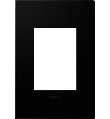 adorne® AWP1G3NK4 Black Ink One-Gang-Plus Screwless Wall Plate Main Image.jpg