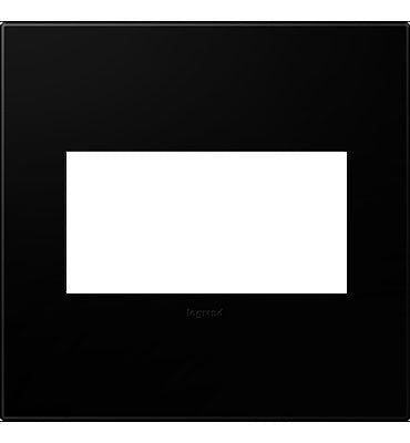 Legrand AWP2GNK4 Adorne Gang Wall Plate, Black Main Image