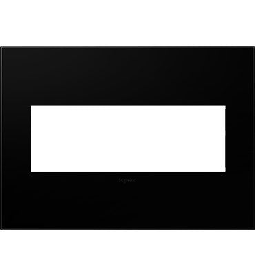 Legrand AWP3GNK4 Adorne Gang Wall Plate, Black Main Image