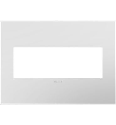 Legrand AWP3GPW4 Adorne Gang Wall Plate, White Main Image