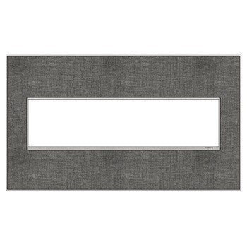 adorne® AWM4GSL4 Slate Linen Four-Gang Screwless Wall Plate Main Image.jpg