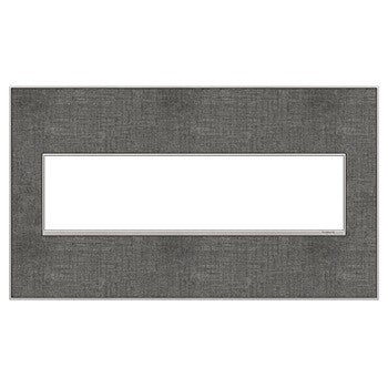 Legrand AWM4GSL4 Adorne Gang Wall Plate, Linen Main Image