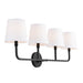 Capital Lighting 119341MB-674 Dawson Four Light Vanity, Matte Black Main Image.jpg