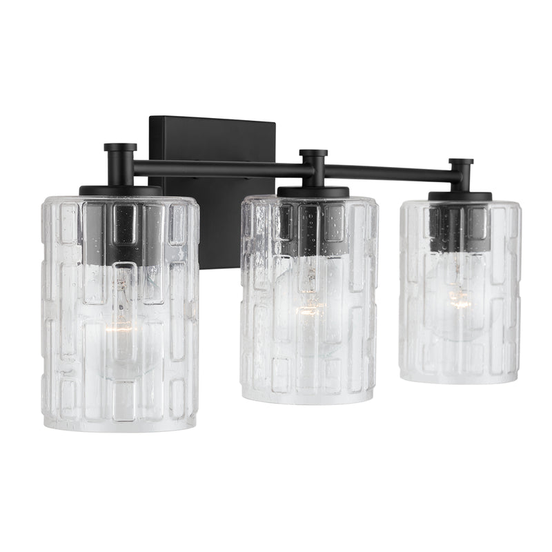Capital Lighting 138331MB-491 Emerson Three Light Vanity, Matte Black Main Image.jpg