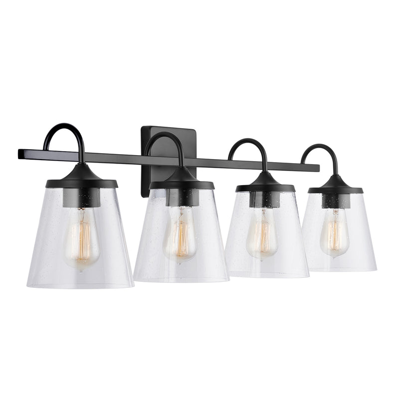 Capital Lighting 139142MB-496 Jayne Four Light Vanity, Matte Black Main Image.jpg