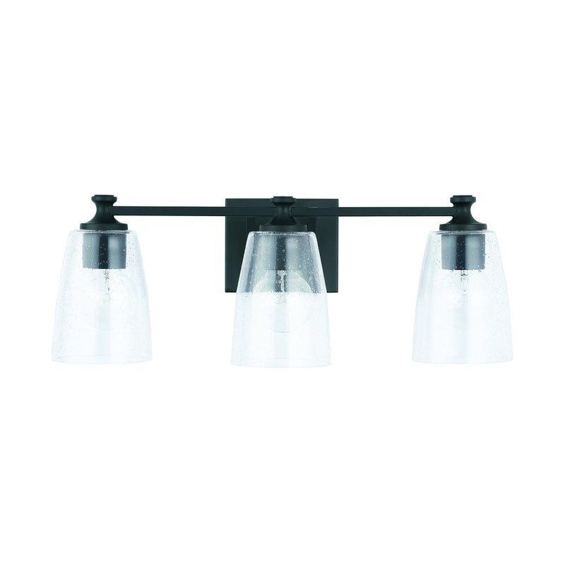 Capital Lighting 140931MB-506 Myles Three Light Vanity, Matte Black Main Image.jpg