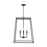Capital Lighting 337341BI Clint Four Light Pendant, Black Iron Main Image.jpg