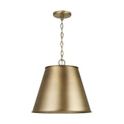 Capital Lighting 337811AD Welker One Light Pendant, Aged Brass Main Image.jpg