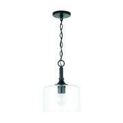 Capital Lighting 339311MB Carter One Light Pendant, Matte Black Main Image.jpg