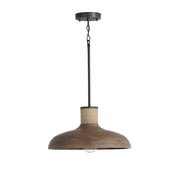 Capital Lighting 340312YG Jacob One Light Pendant, Grey Wash and Grey Iron Main Image.jpg
