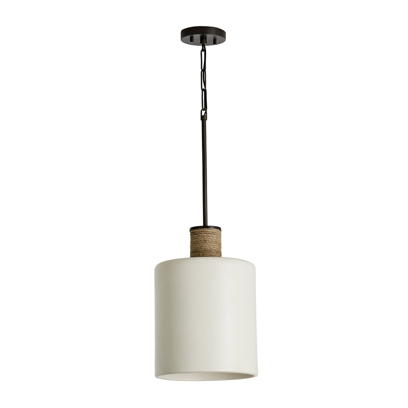 Capital Lighting 340611PW Destin One Light Pendant, Dark Pewter Main Image.jpg