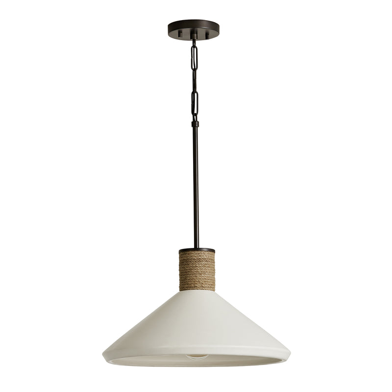 Capital Lighting 340613PW Destin One Light Pendant, Dark Pewter Main Image.jpg