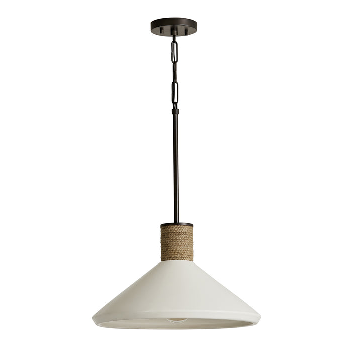 Capital Lighting 340613PW Destin One Light Pendant, Dark Pewter Main Image.jpg