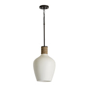 Capital Lighting 340614PW Destin One Light Pendant, Dark Pewter Main Image.jpg